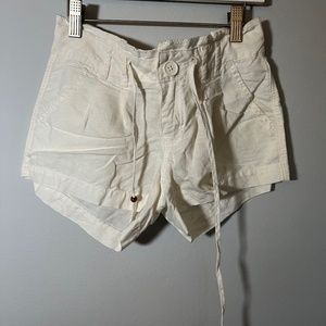 Linen blend shorts